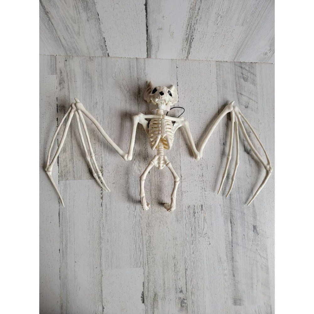 Crazy bonez hanging large skeleton bat Halloween prop decor